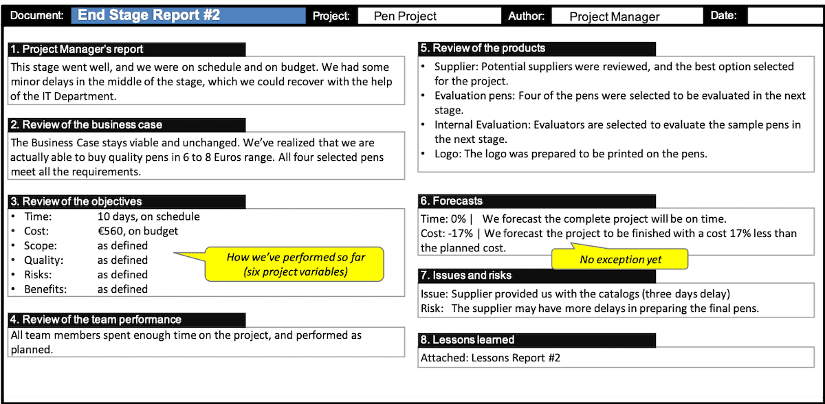 Project Stage Review